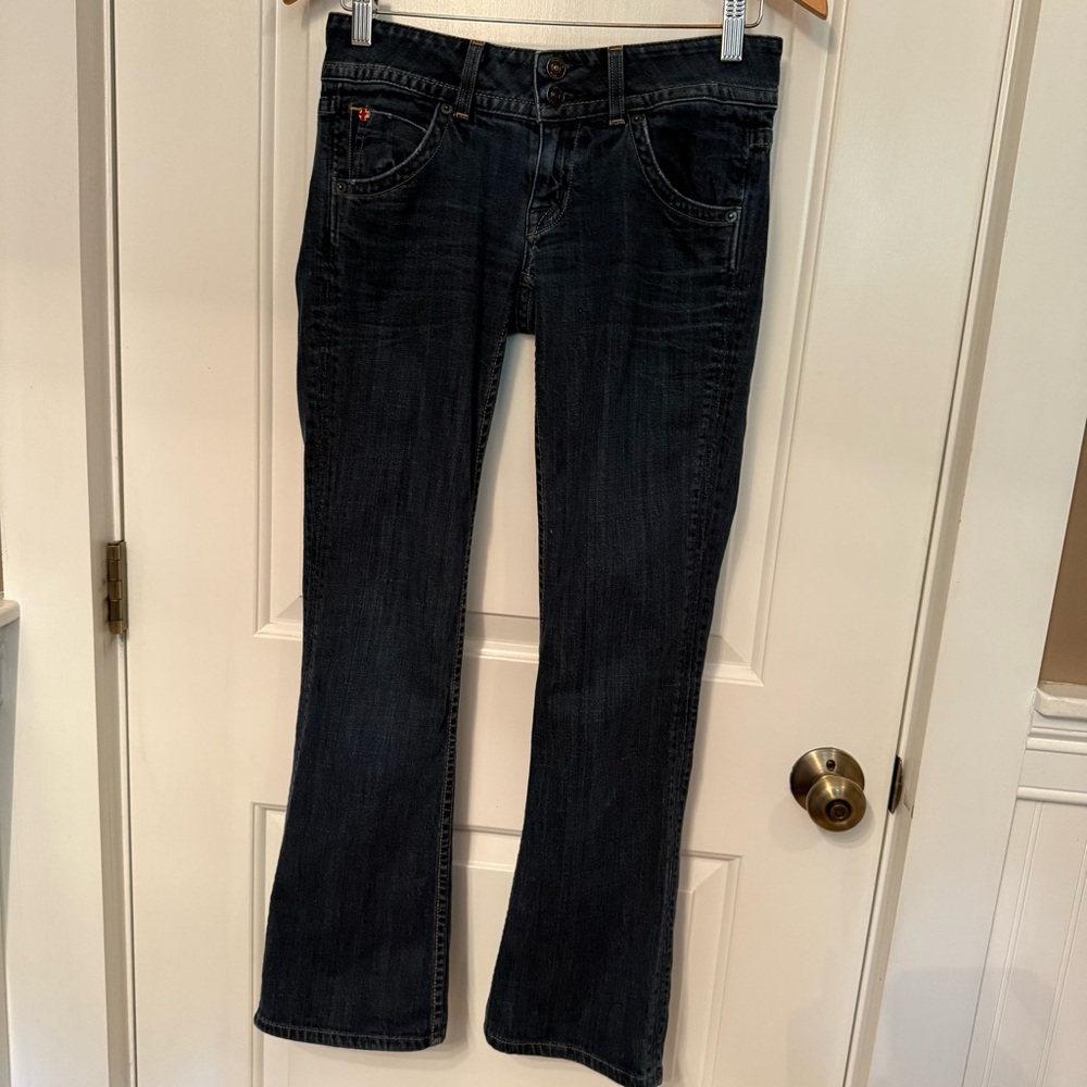 HUDSON JEANS BLUE DENIM FLAP POCKET BOOTCUT STRETCH SIZE 26